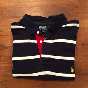 3XLT Navy with White stripes Ralph Lauren Polo
